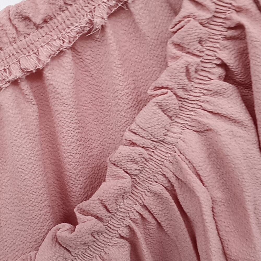 Available by Angela Fashion Women's New Pink Long Sleeve Crop Top Size Medium - Picture 5 of 14